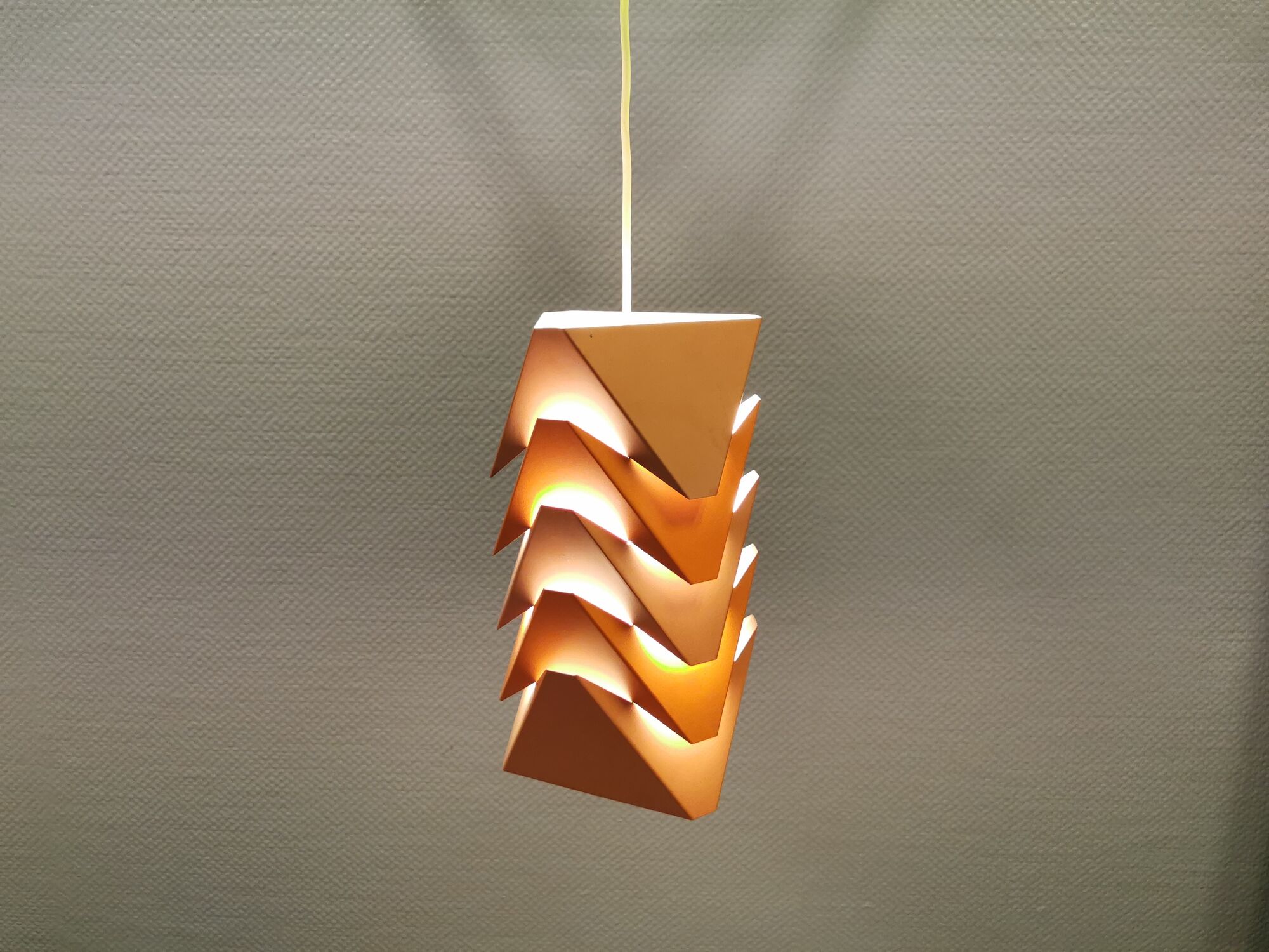 Hanging lamp, designed by the famous Louis Weisdorf, for Danish Lyfa in 1970, model EKKO