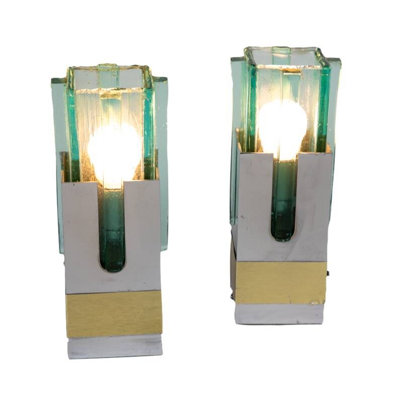 Table lamps by Gaetano Sciolari, Italy 1970s