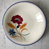 Hollow dish earthenware of Onnaing model Messidor years 30-40