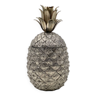 Silvered Pineapple Ice Bucket, Mauro Manetti Fonderie d'Arte, Italy 1970s