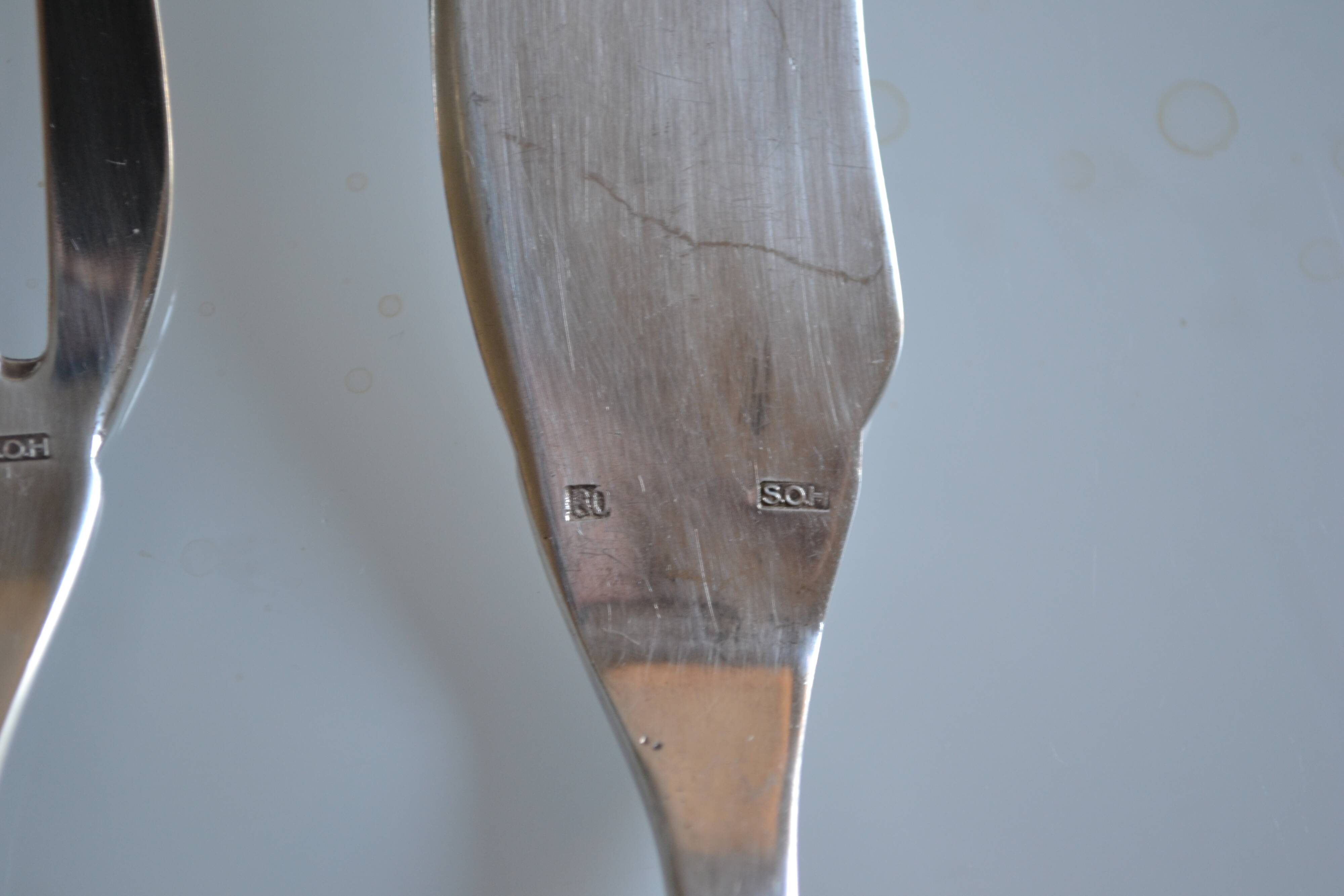 SOH 24-piece silver-plated fish set