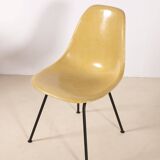 Eames Ocher Side Chair on H Base, Herman Miller 1960s