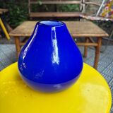 Small blue opaline vase