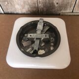 Old Ceiling Light Opaline Wall Lamp Square Opaline Glass Vintage #A706