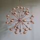 Lustre Sputnik en métal chromé, design Space Age, 1960