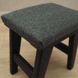 Tabouret gris, design danois, années 1980, production : Danemark