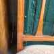 Serie de 4 chaises directoire en marqueterie et merisier
