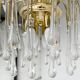 XL waterfall chandelier of Murano glass, 1970s