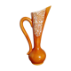 Vase soliflore jaune doré décor fat lava ou écume de mer