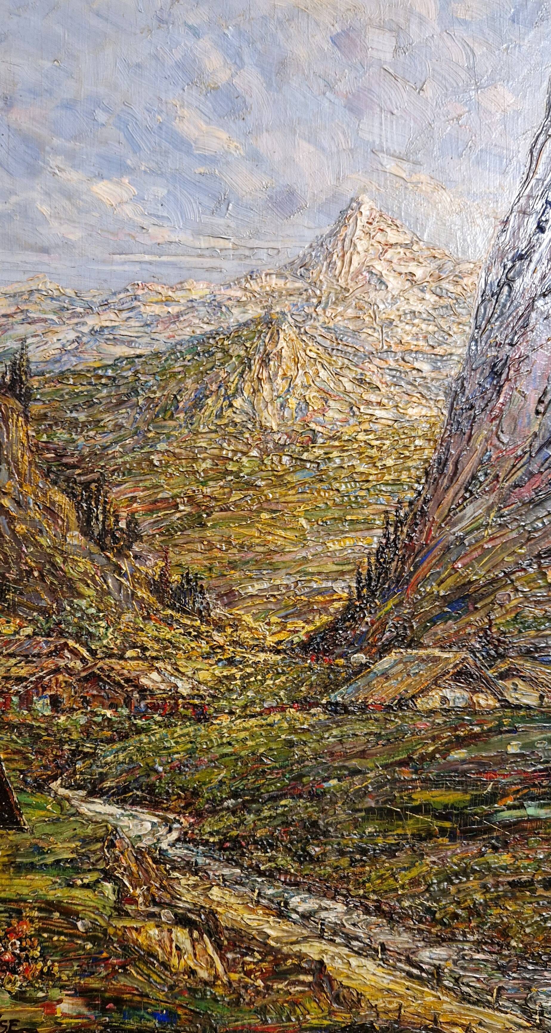 Savoie mountain painting
