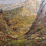 Savoie mountain painting
