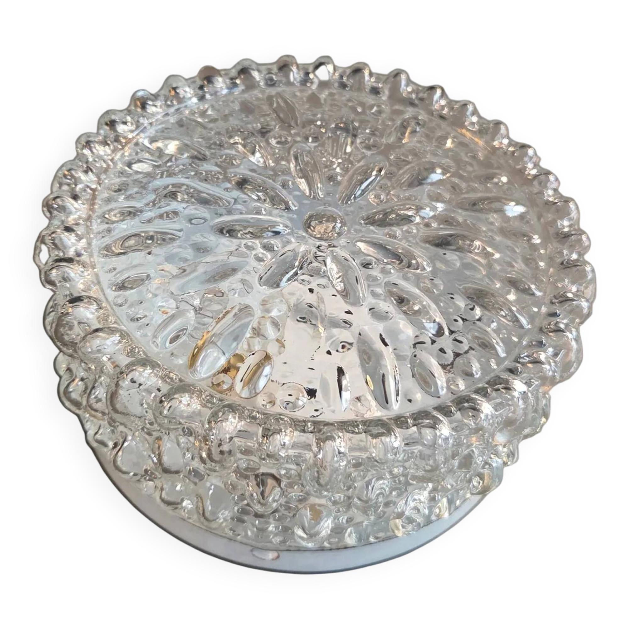 Plafonnier ou applique en verre moulé