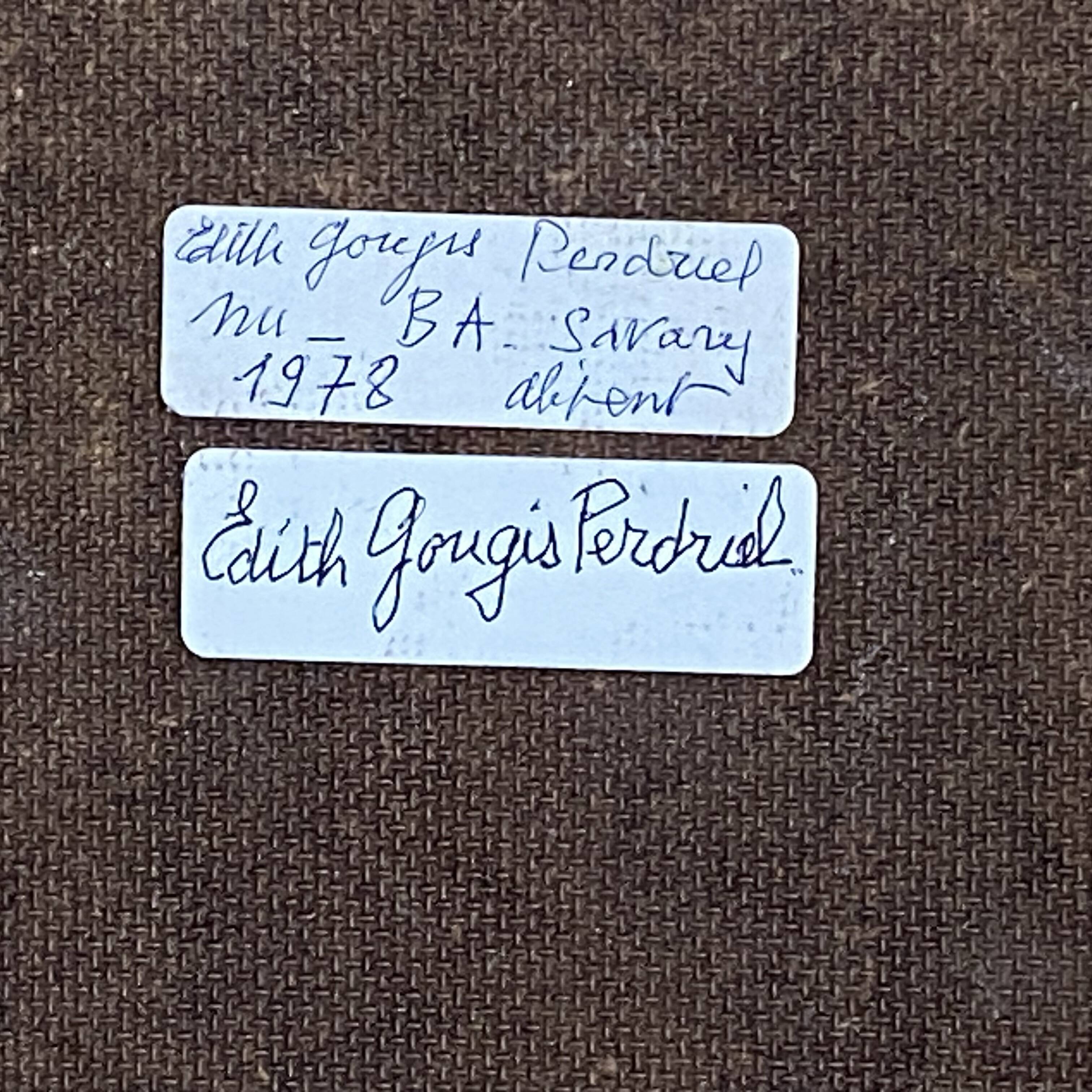 Nude from behind. 1978. Framed oil. 60x46.