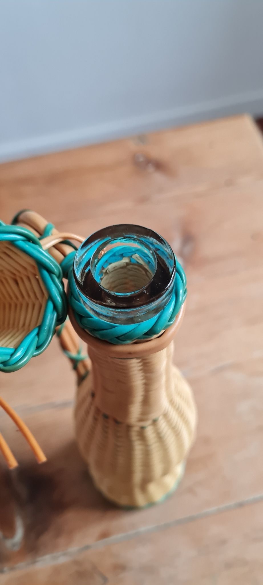 Carafe scoubidou vintage