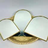 Miroir arche en laiton doré - Miroir marocain fait main, miroir mural arche