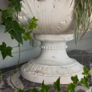 Neoclassical basin in white Carrara marble, Italy, late 18th to early 19th century.