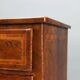 Antique neoclassical walnut commode from the 18th century.