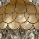 Suspension vintage nacre et laiton