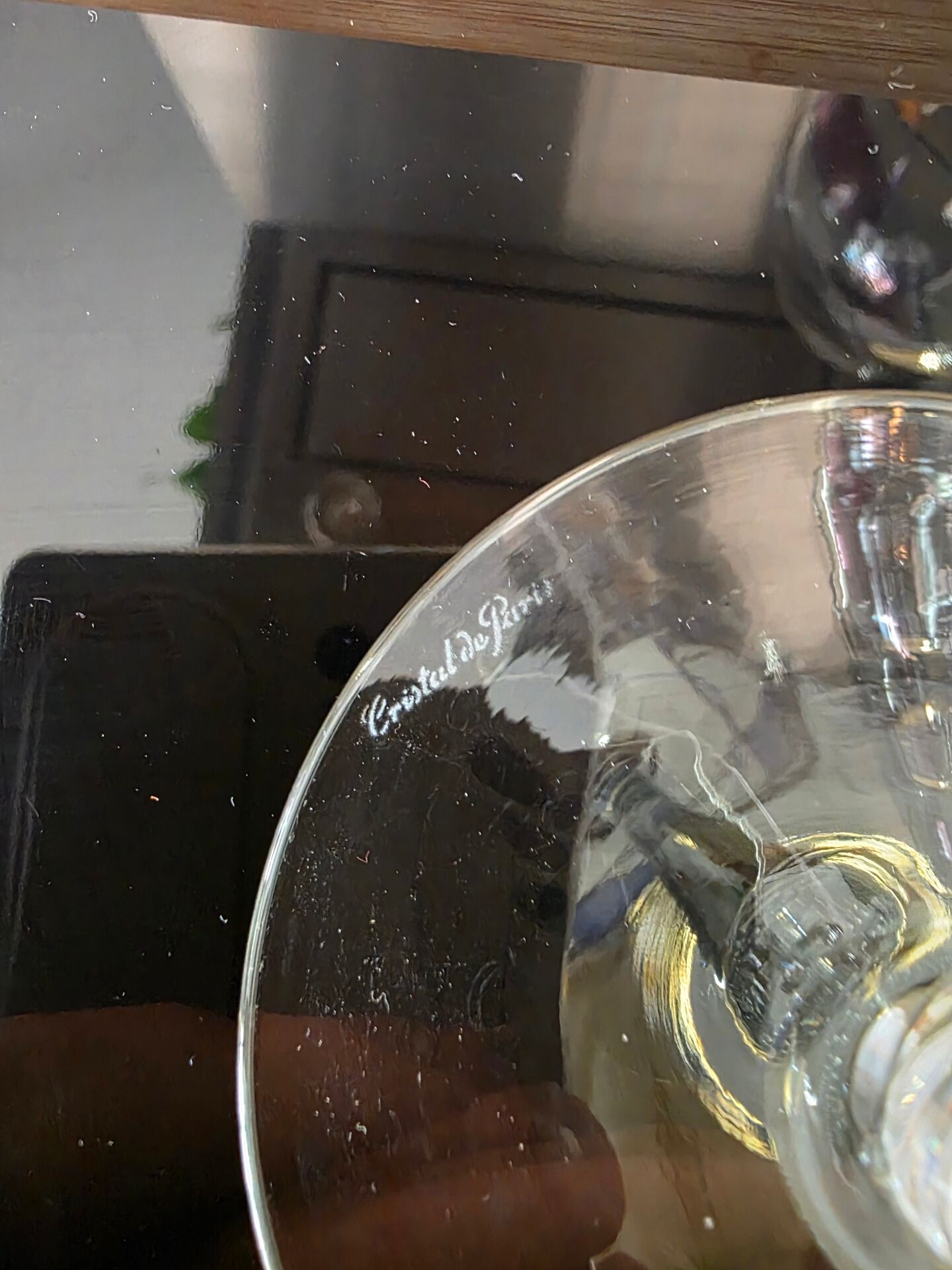 Pair of large tasting glasses / balloon in Paris crystal