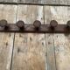 Vintage Wall Coat Rack x5 Wooden 1960s #E428