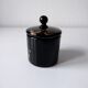 Black opaque glass box with WV glass stamp