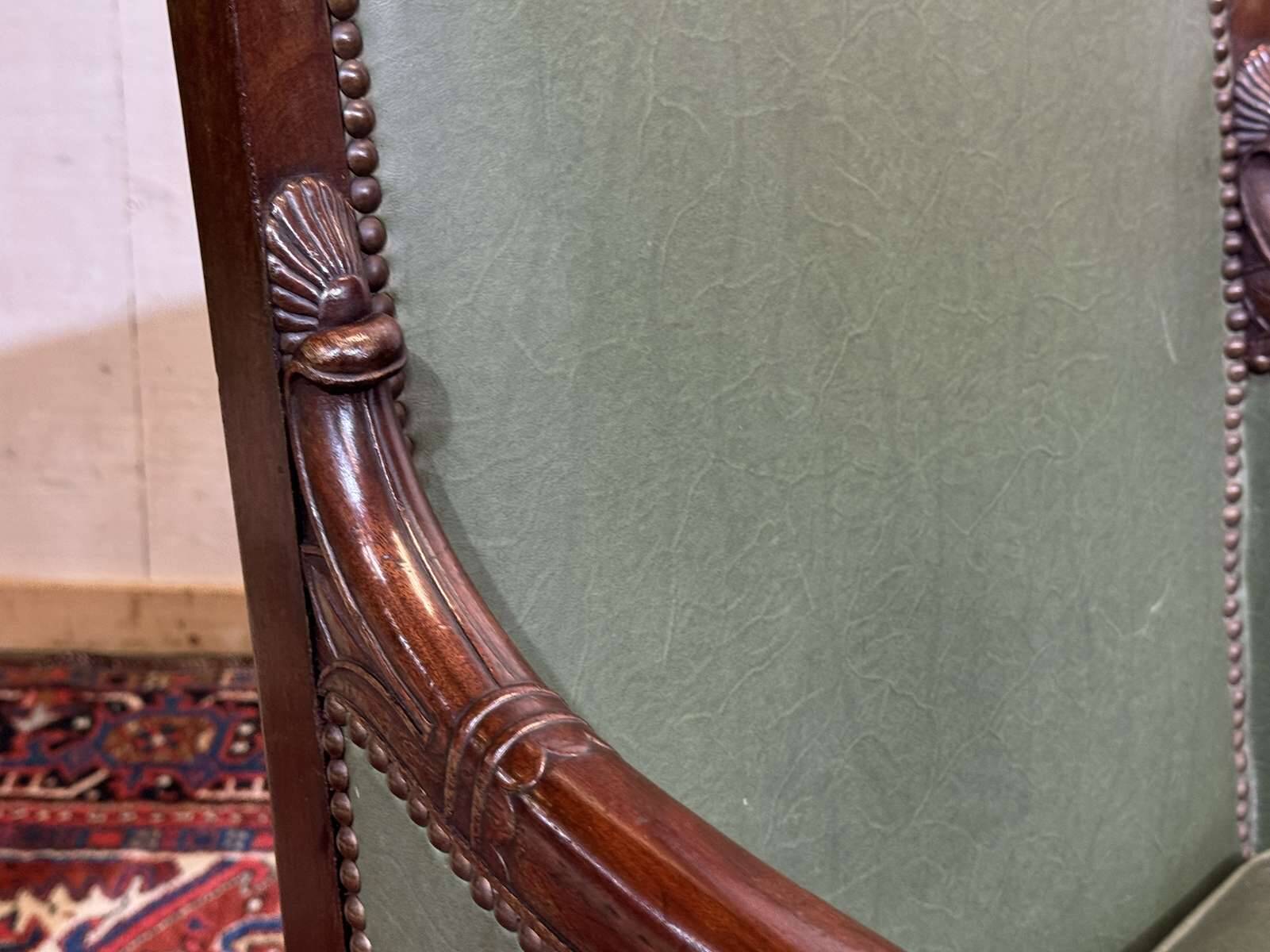 Bergère Empire en acajou début XIXème
