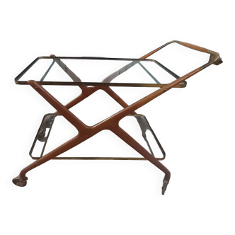Wooden and metal cart from the 1950s