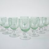 Set of bubble champagne glasses, Italian design, 1970s, production: Italy