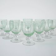 Set of bubble champagne glasses, Italian design, 1970s, production: Italy