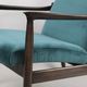 Fauteuil en velours vintage par Edmund Homa années 1970