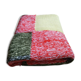 Plaid patchwork hand-knitted