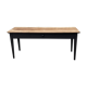 Console natural tray black footing