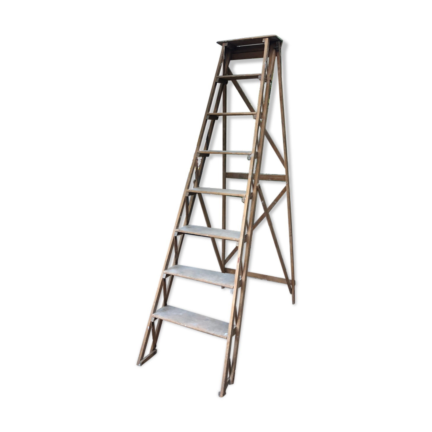 Wooden stepladder