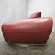 Italian Red Leather Sofa by Divanotti, Postmodern, 1990s