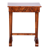 Biedermeier side table, restored, walnut, austria, 1820s