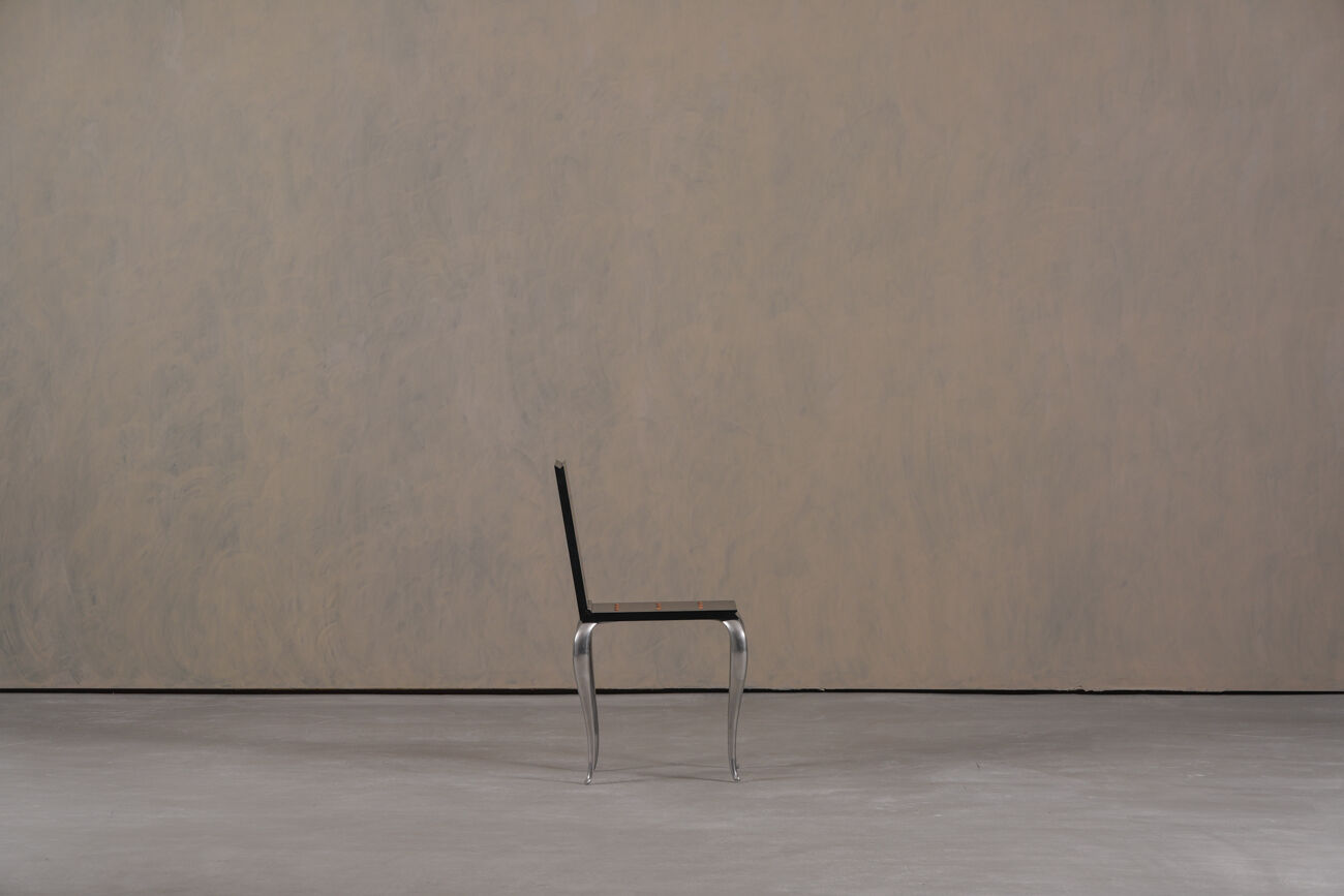 Chaise / table d'appoint Lola Mundo par Philippe Starck pour Driade, Italie, années 1980.