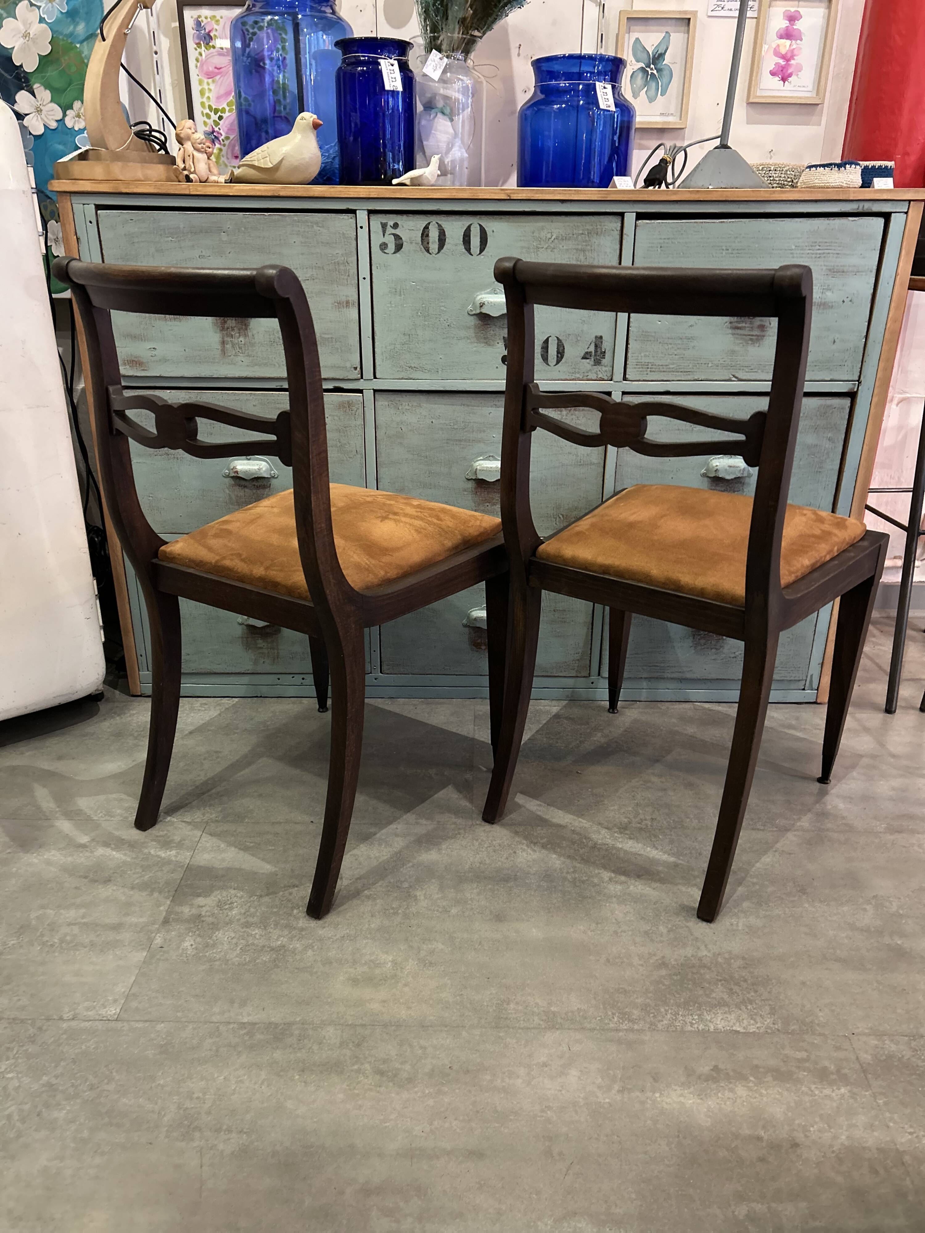 Pair of Regency style chairs from the 1940s.