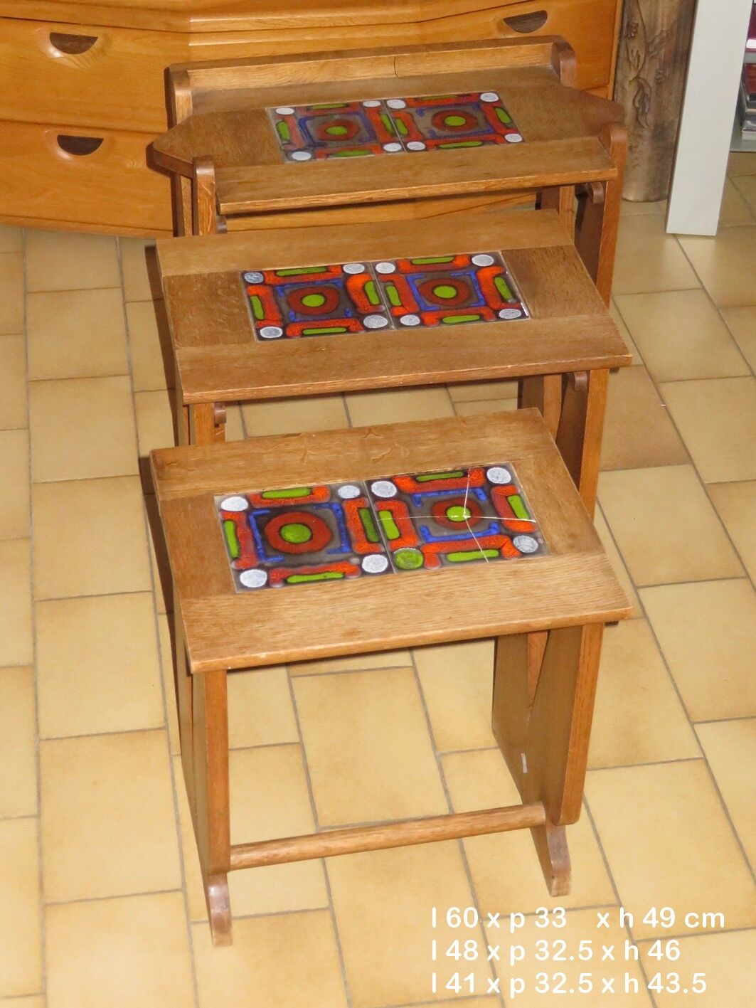 Guillerme and Chambron trundle coffee tables