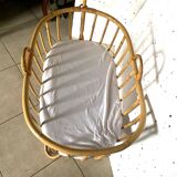 Child's cradle and its wicker arrow 20th century