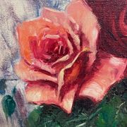 Huile sur toile, nature morte, F.Rembert