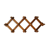 Wall coat rack "accordion" in solid wood