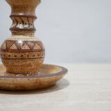 Vintage stoneware candle holder