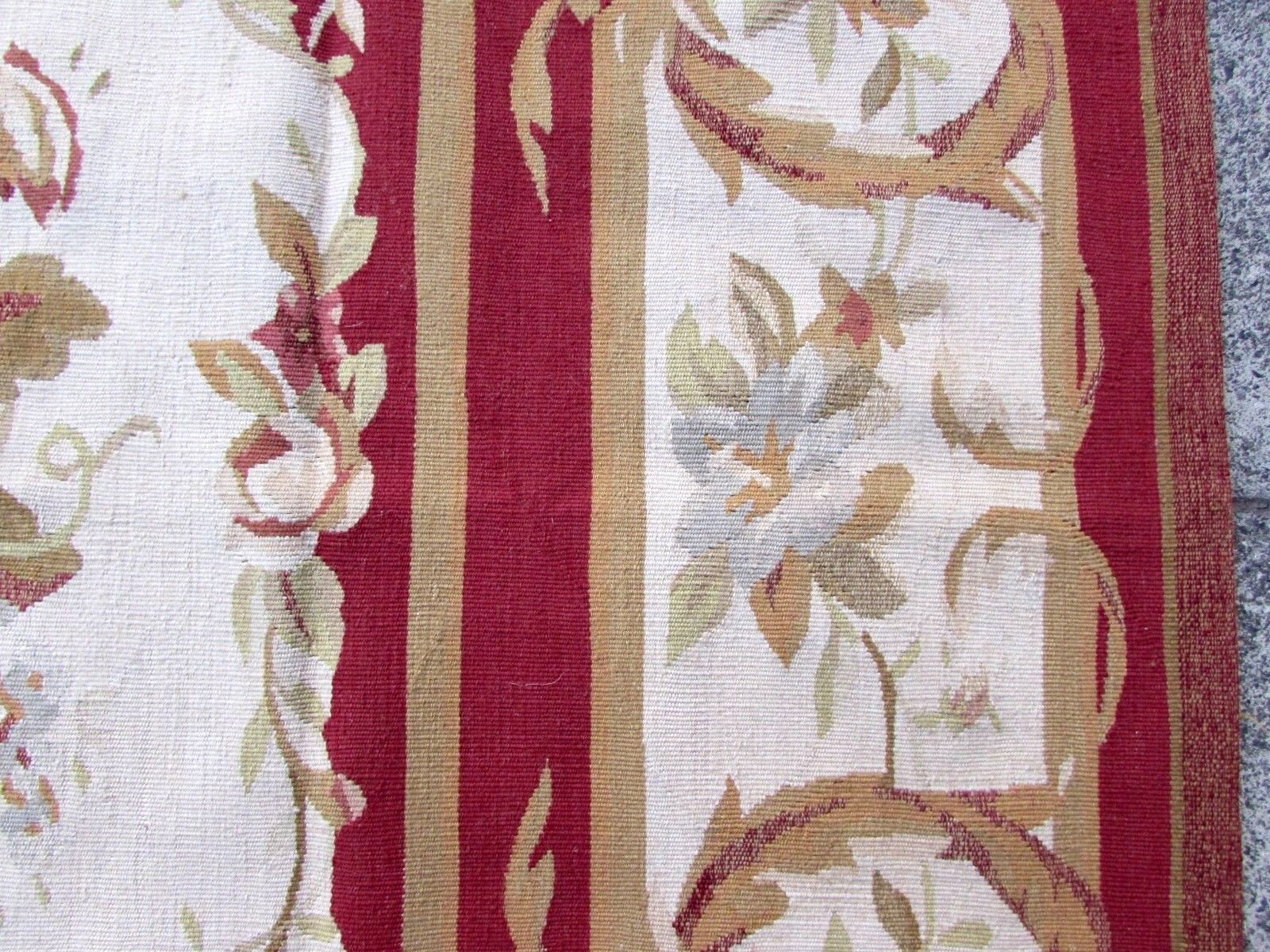 French carpet Aubusson handmade 122x186cm 1980