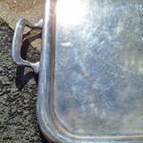 Silver-plated metal tray, US Navy