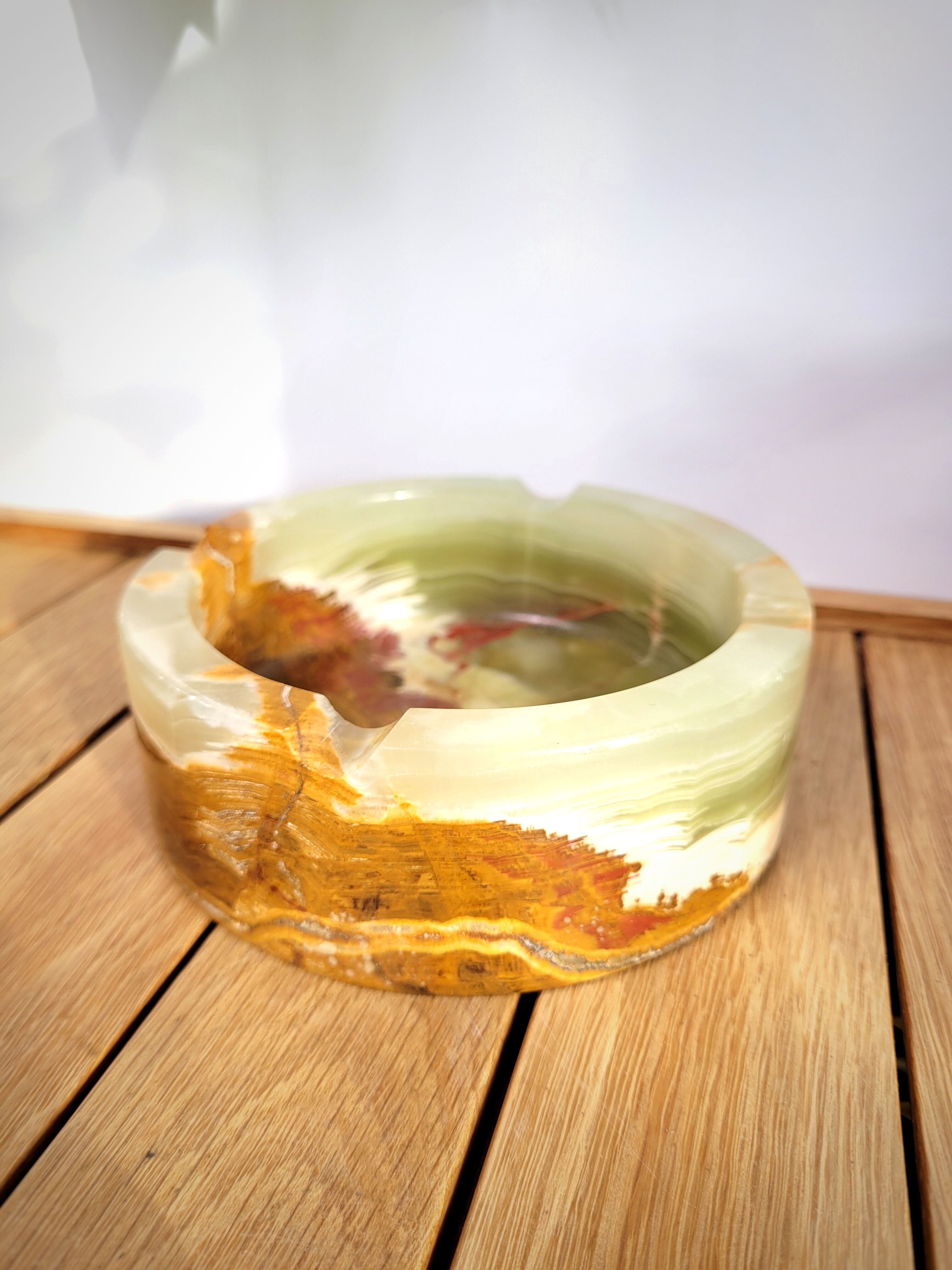Marble onyx ashtray