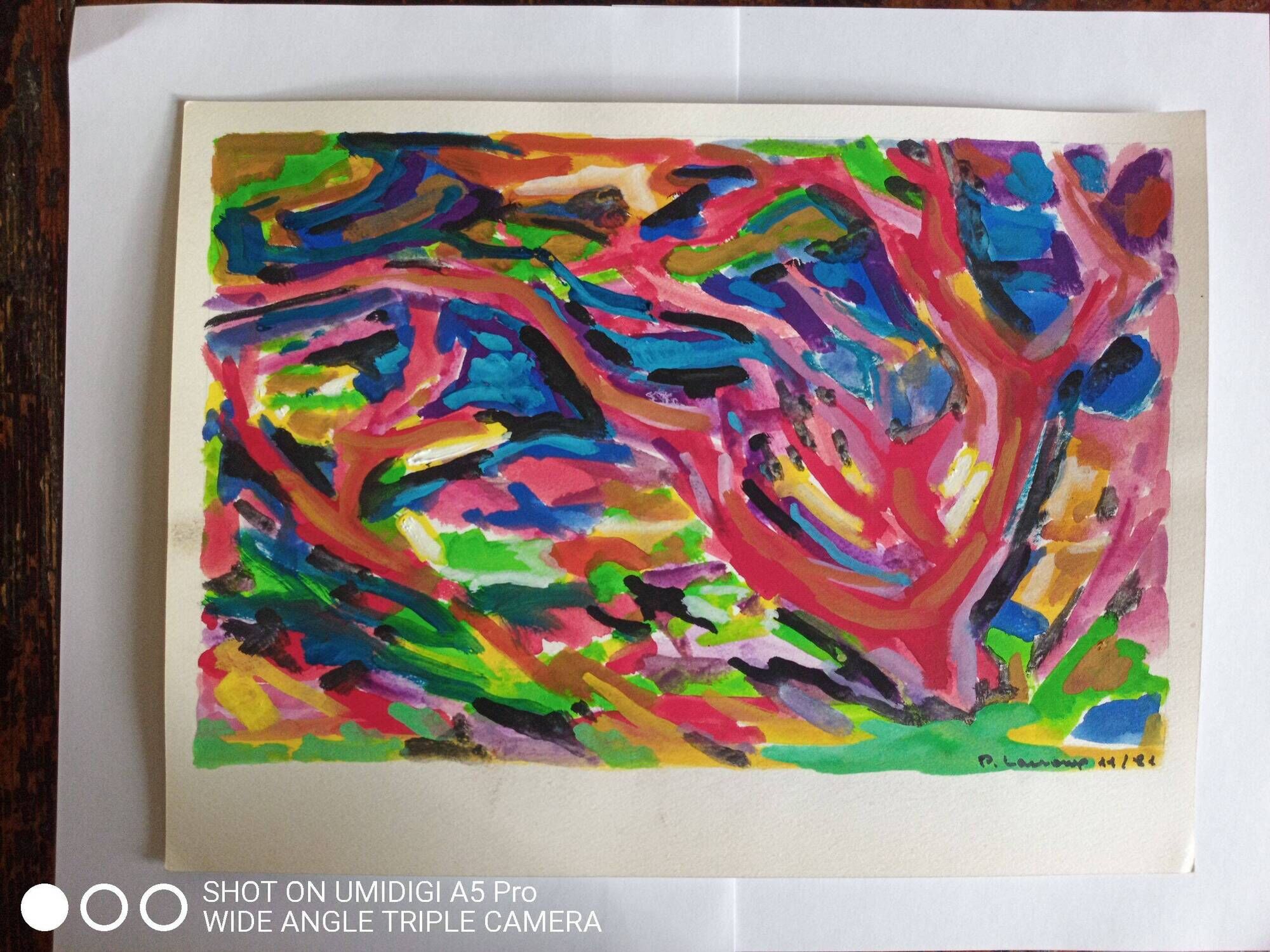 Pierre Lacroux (1909-1993) Gouache on paper 24 x 32 cm - from 1981 - (321)