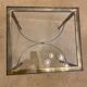 Glass side table