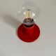 Goro red wall or ceiling light by Sergio Mazza Quattrifolio design