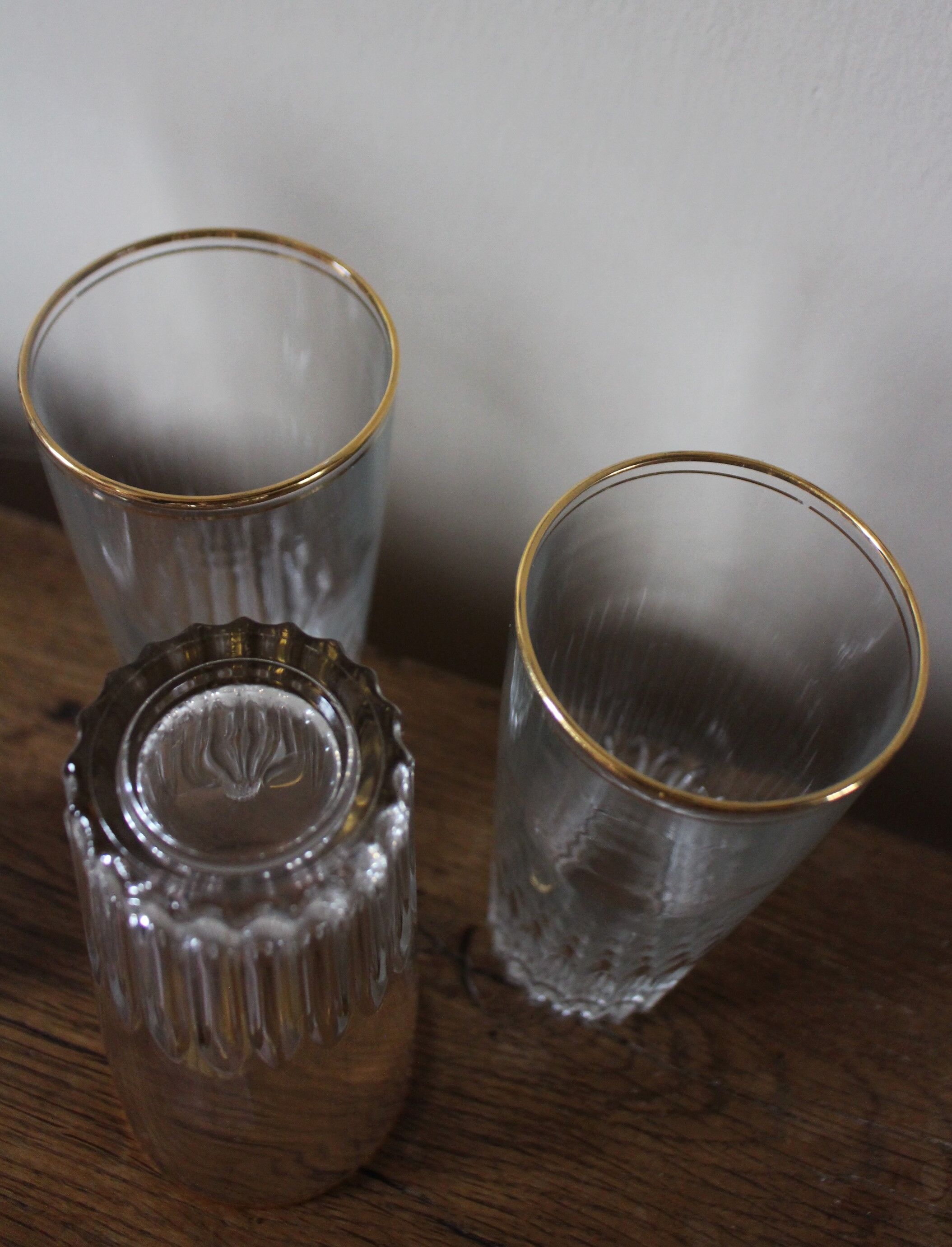 Lot 6 glasses 1960