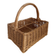 Vintage wicker bottle basket